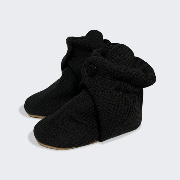 Waffle Mini Boots in Rich Black