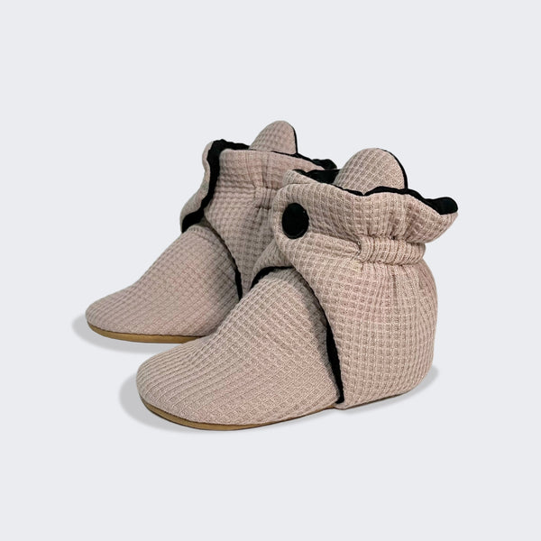 Waffle Mini Boots in Warm Beige