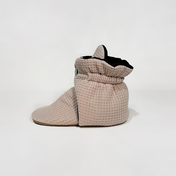 Waffle Mini Boots in Warm Beige