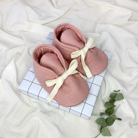 Organic Cotton Mini Shoes - Pink