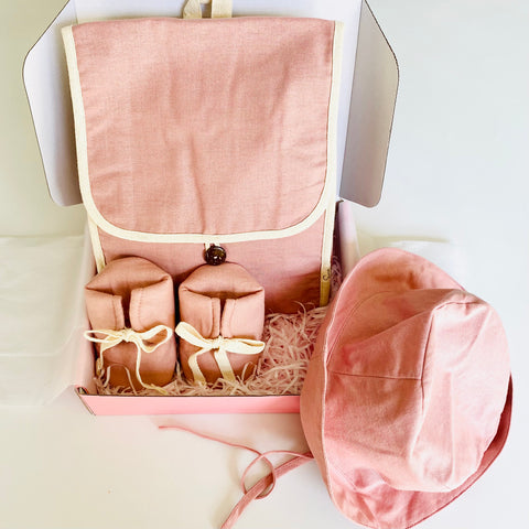 Little Traveller Gift Set - Dusty Pink