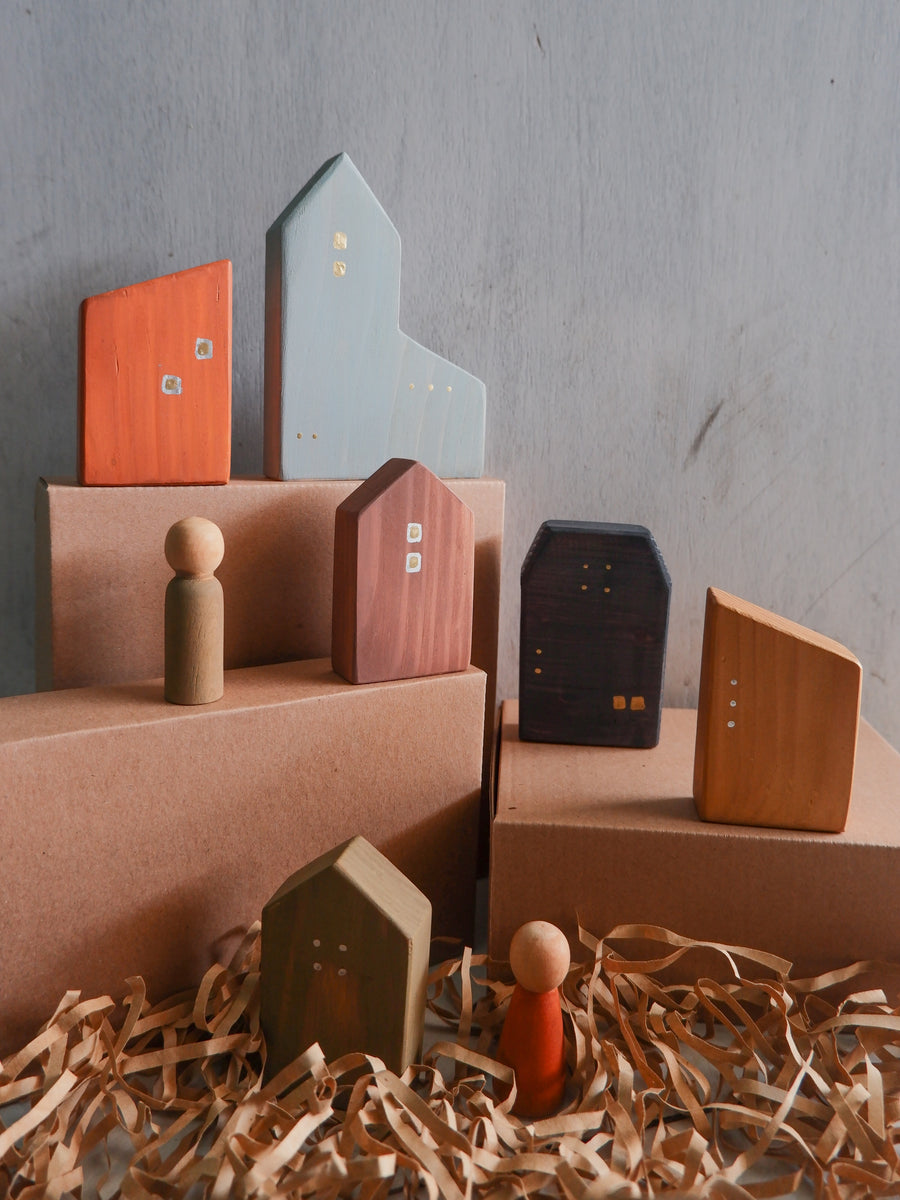 Little Town Wooden Toy – little storkie - Main Image